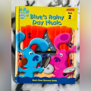 2000 VTG Blues Clues - “Blue’s Rainy Day Music Hardcover Book - Volume 2